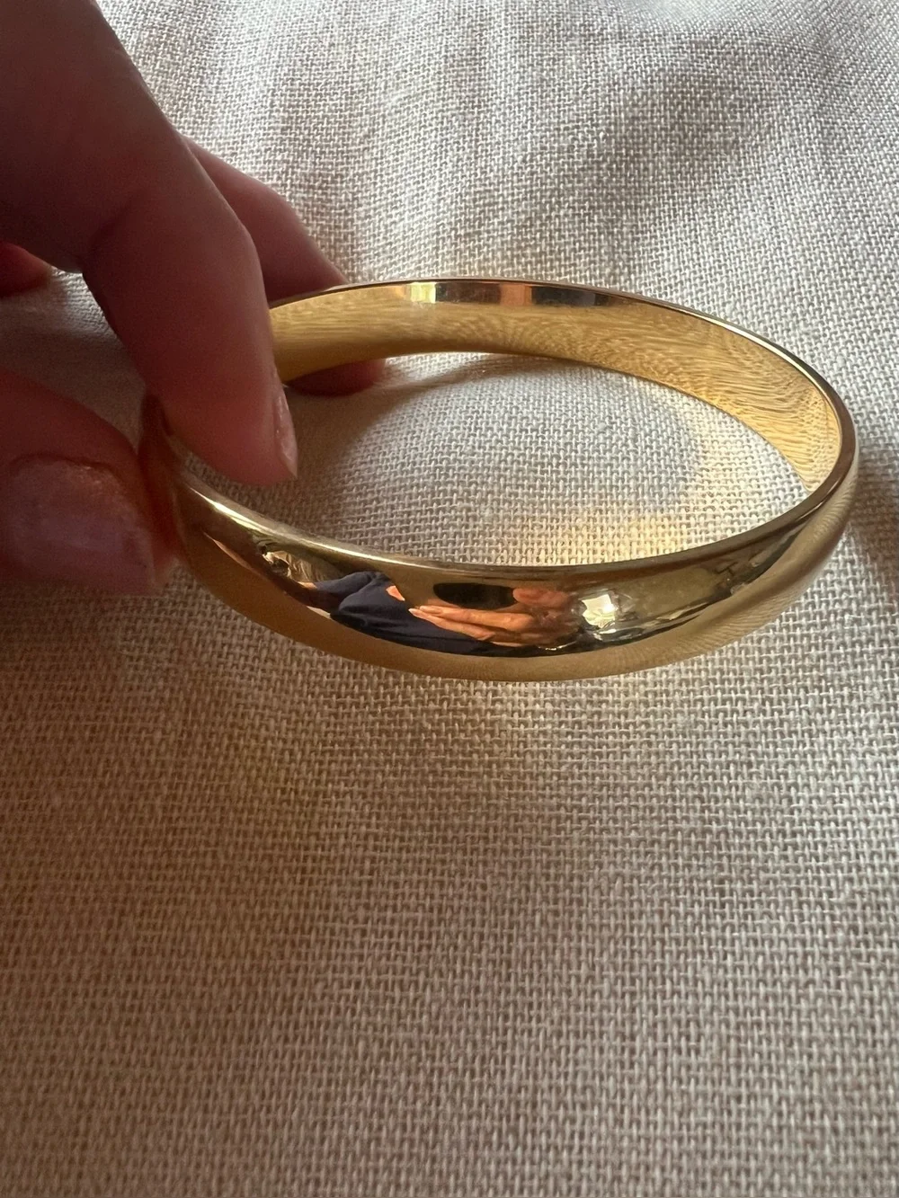 Monet Vintage Gold Tone Bangle Bracelet, good condition
